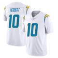 Kdoa LA.Chargers #10 Justin Herbert Player White Limited Vapor Untouchable Home Game Stitched Jerseys