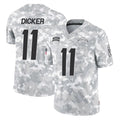Kdoa LA.Chargers #11 Cameron Dicker Player Arctic Camo Salute To Service Limited Game Stitched Jerseys