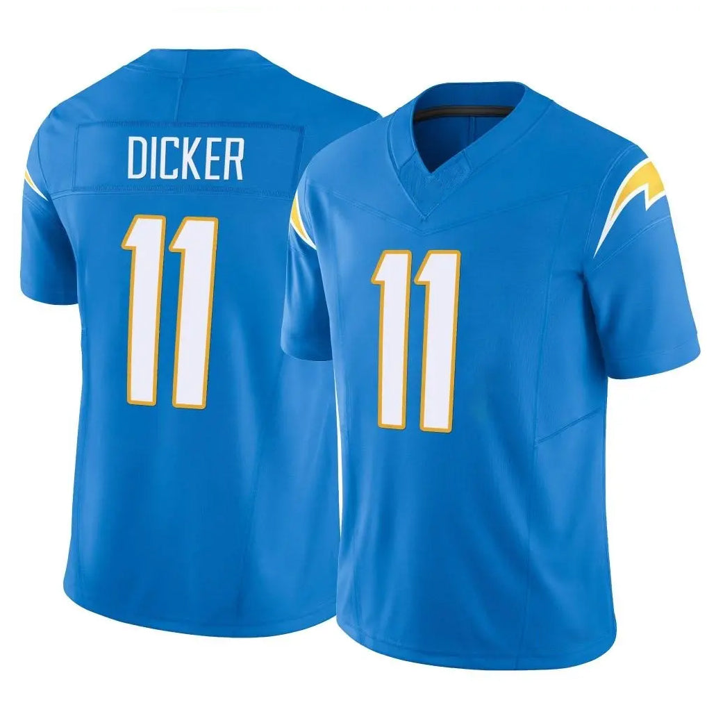 Kdoa LA.Chargers #11 Cameron Dicker Player Blue Limited Vapor F.U.S.E. Home Game Stitched Jerseys