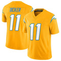Kdoa LA.Chargers #11 Cameron Dicker Player Gold Limited Vapor F.U.S.E. Home Game Stitched Jerseys