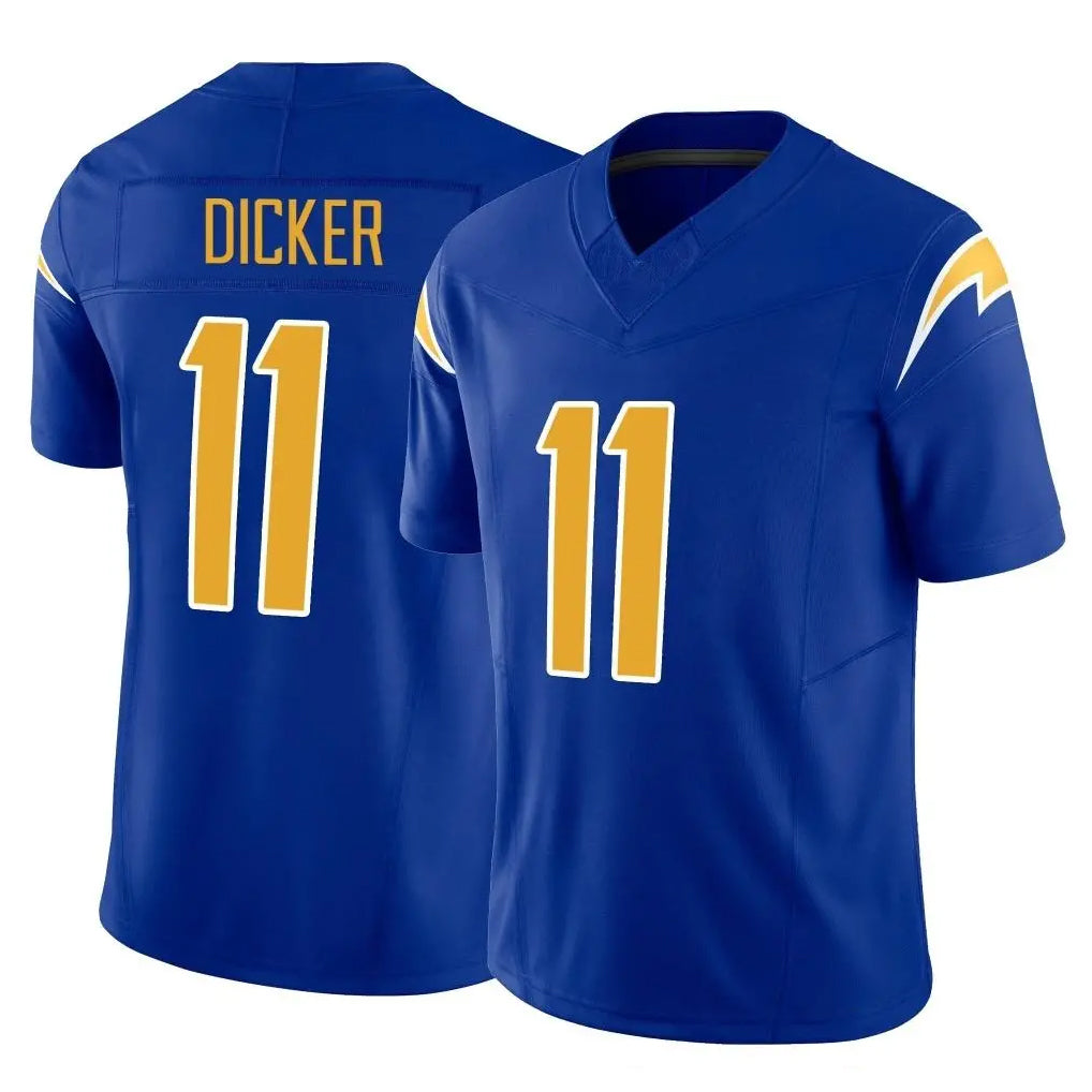 Kdoa LA.Chargers #11 Cameron Dicker Player Royal Limited Vapor F.U.S.E. Home Game Stitched Jerseys