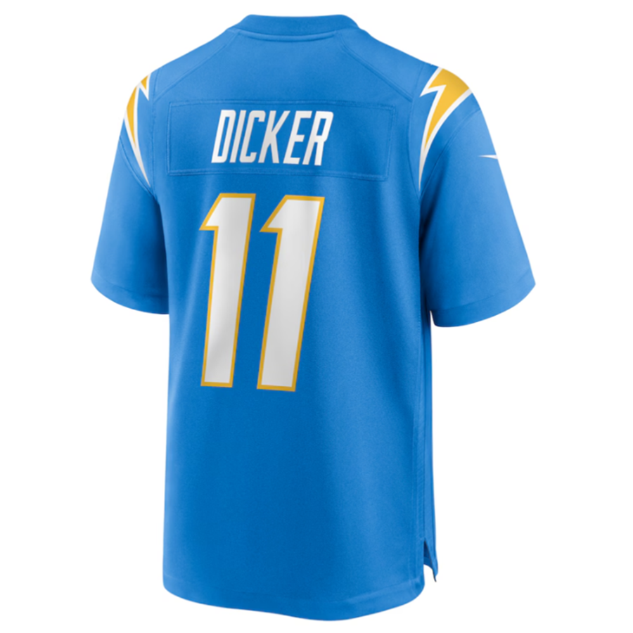 Kdoa LA.Chargers #11 Cameron Dicker Powder Blue Game Stitched Jerseys