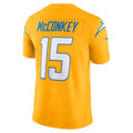 Kdoa LA.Chargers #15 Ladd McConkey Gold Vapor F.U.S.E. Limited Stitched Jerseys