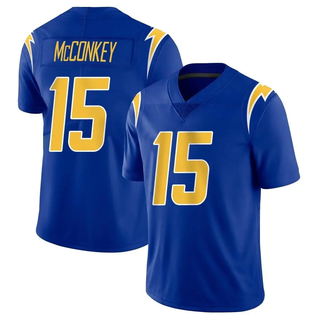 Kdoa LA.Chargers #15 Ladd McConkey Player Royal Limited Vapor Home Game Stitched Jerseys