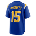 Kdoa LA.Chargers #15 Ladd McConkey Royal Game Jersey Stitched Jersey
