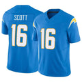 Kdoa LA.Chargers #16 J.K. Scott Player Blue Limited Vapor F.U.S.E. Home Game Stitched Jerseys