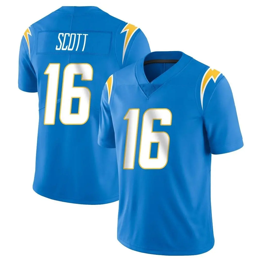 Kdoa LA.Chargers #16 J.K. Scott Player Blue Limited Vapor Untouchable Home Game Stitched Jerseys