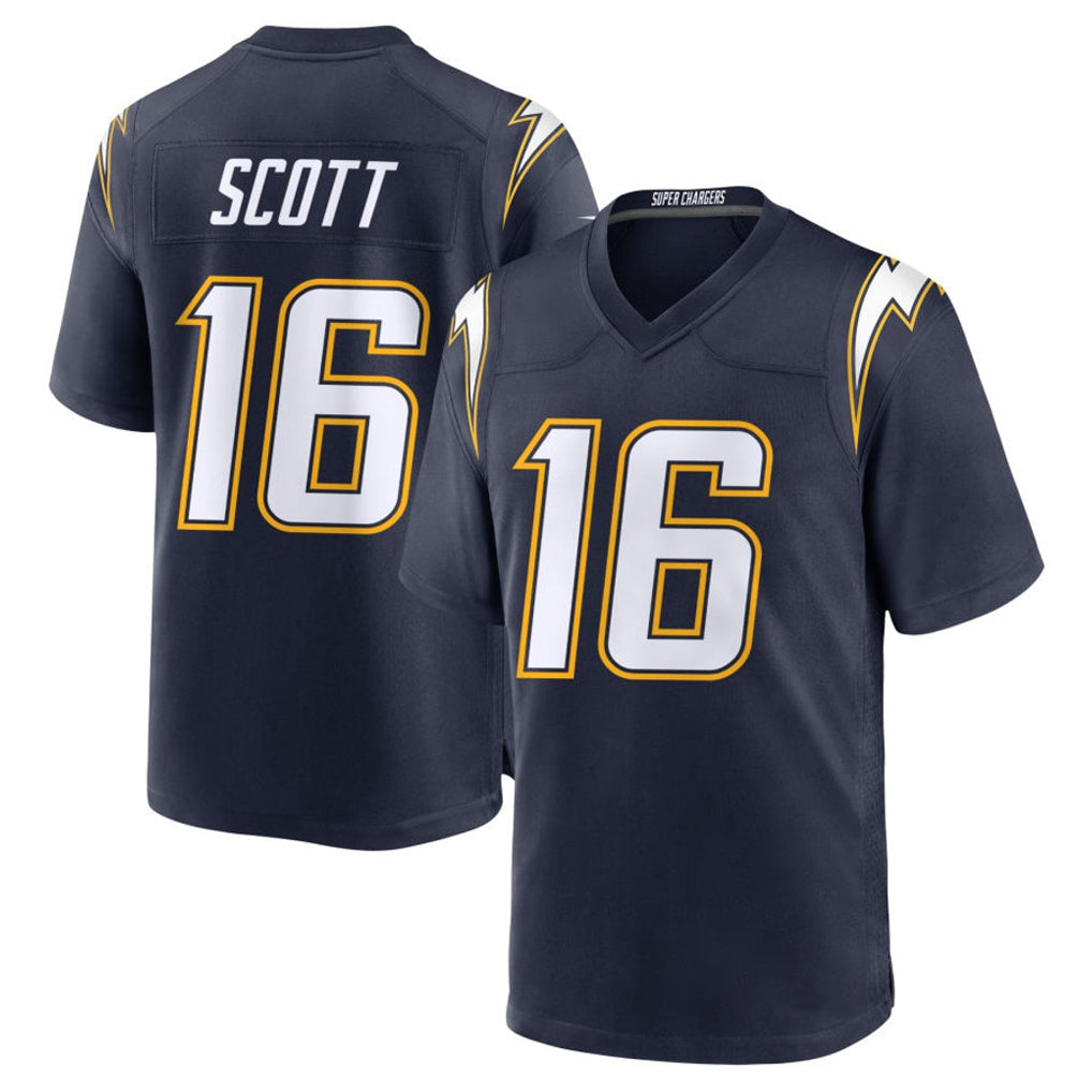 Kdoa LA.Chargers #16 J.K. Scott Player Navy Alternate Home Game Stitched Jerseys