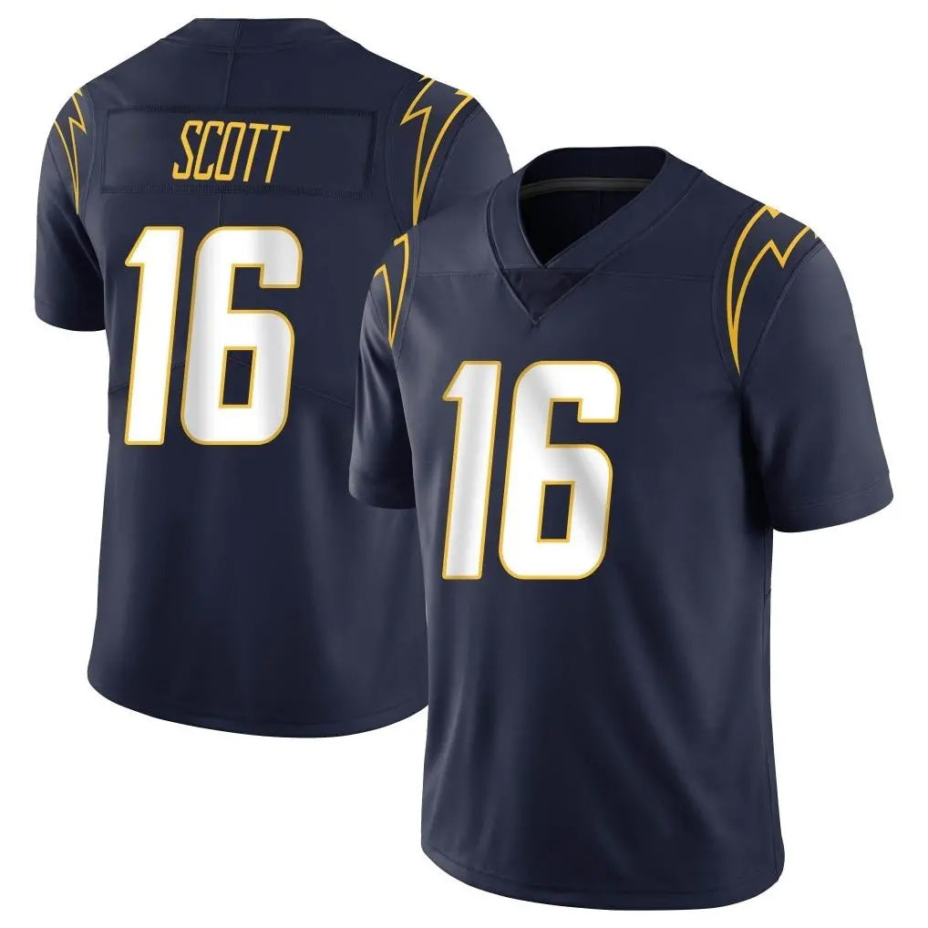 Kdoa LA.Chargers #16 J.K. Scott Player Navy Limited Vapor Untouchable Home Game Stitched Jerseys