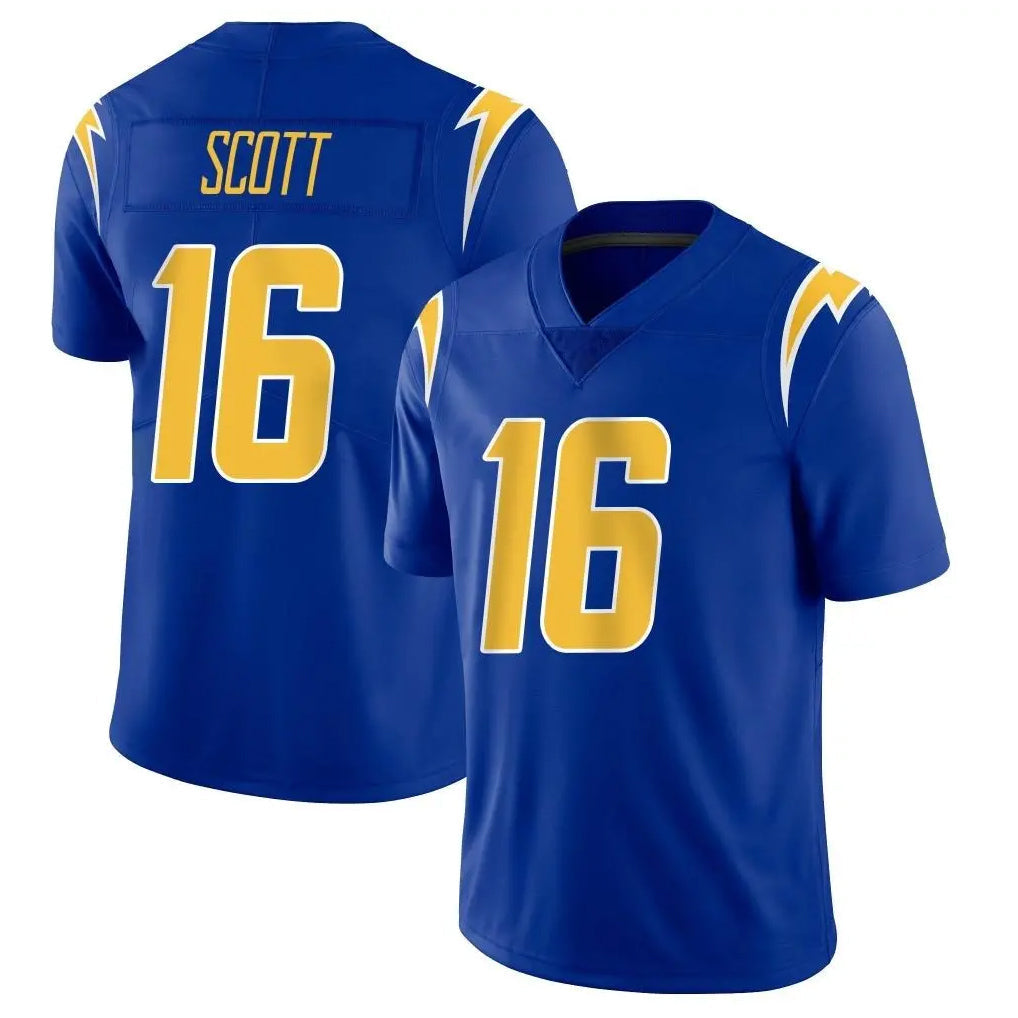 Kdoa LA.Chargers #16 J.K. Scott Player Royal Limited Vapor Home Game Stitched Jerseys