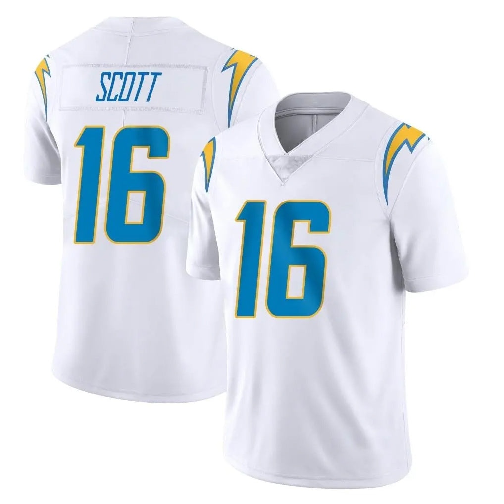 Kdoa LA.Chargers #16 J.K. Scott Player White Limited Vapor Untouchable Home Game Stitched Jerseys