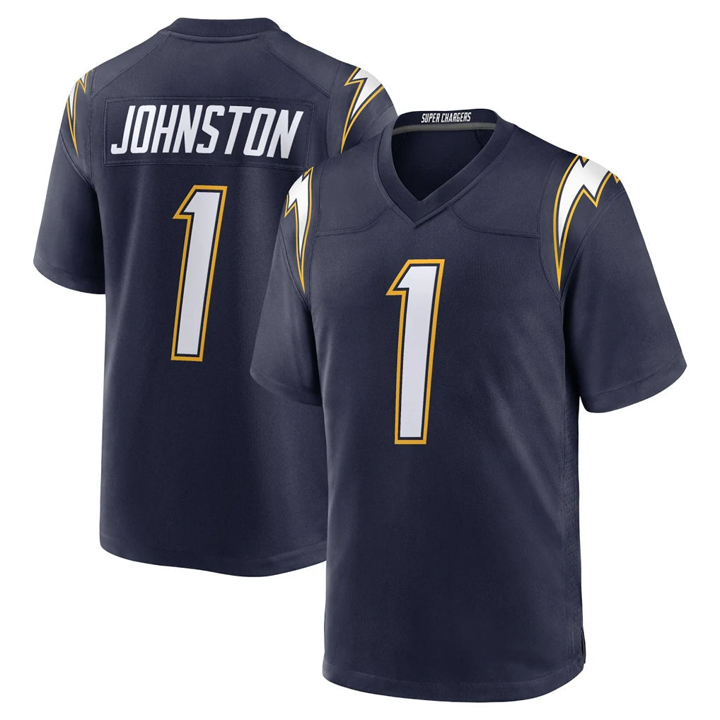 Kdoa LA.Chargers #1 Quentin Johnston Player Navy Alternate Home Game Stitched Jerseys