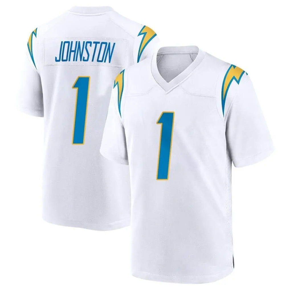 Kdoa LA.Chargers #1 Quentin Johnston Player White Home Game Stitched Jerseys
