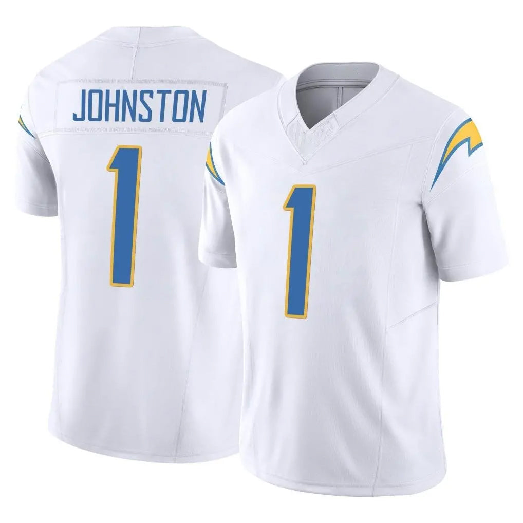 Kdoa LA.Chargers #1 Quentin Johnston Player White Limited Vapor F.U.S.E. Home Game Stitched Jerseys