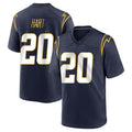 Kdoa LA.Chargers #20 Cam Hart Player Navy Home Game Stitched Jerseys