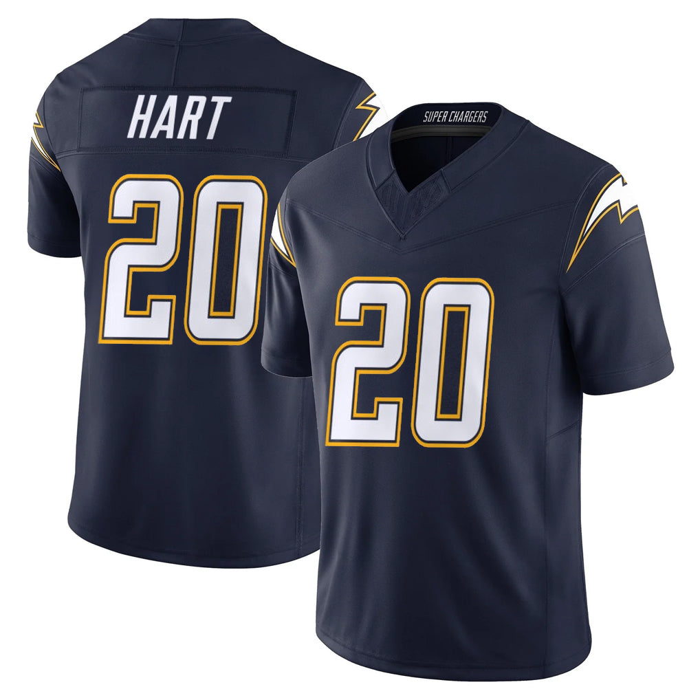 Kdoa LA.Chargers #20 Cam Hart Player Navy Vapor F.U.S.E. Limited Home Game Stitched Jerseys