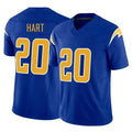Kdoa LA.Chargers #20 Cam Hart Player Royal Limited Vapor F.U.S.E. Home Game Stitched Jerseys