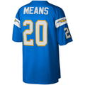 Kdoa LA.Chargers #20 Natrone Means Mitchell & Ness Powder Blue Legacy Replica Stitched Puhic Jersey