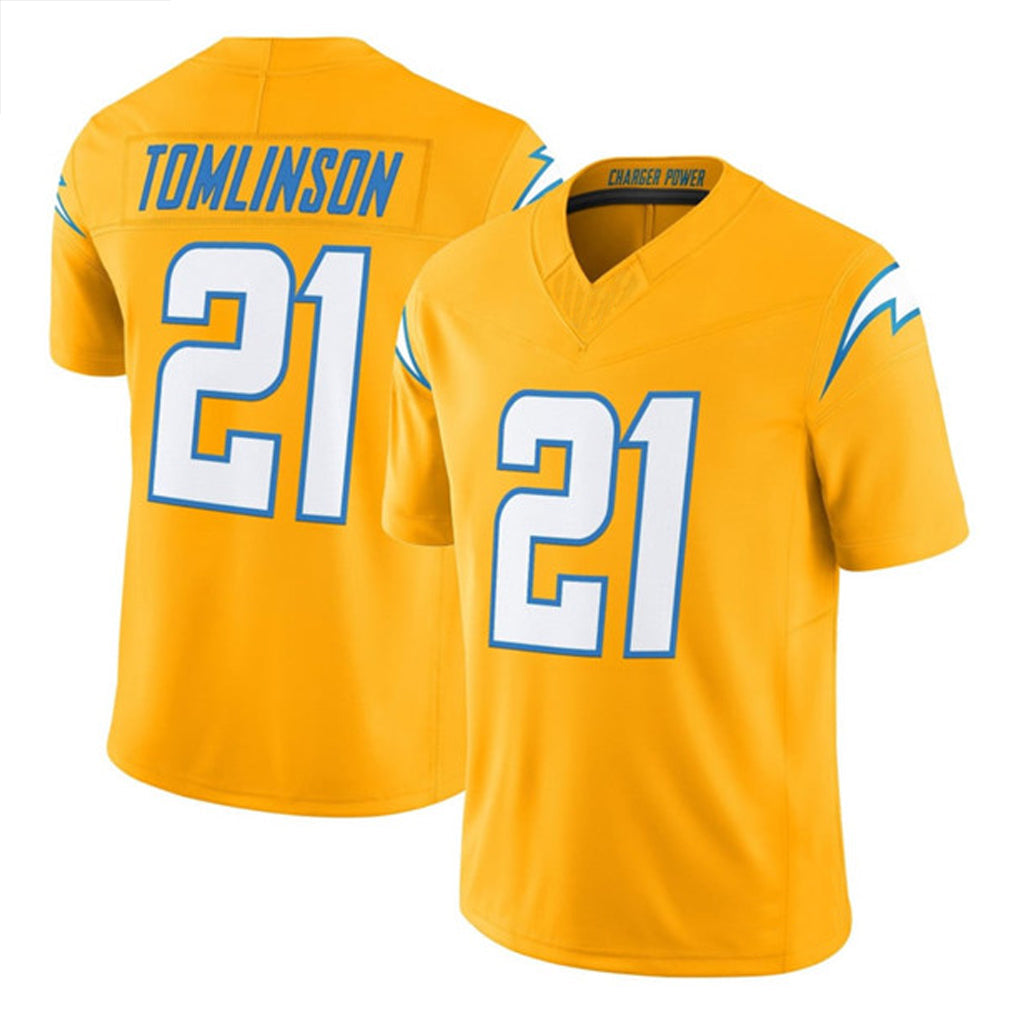 Kdoa LA.Chargers #21 LaDainian Tomlinson Player Gold F.U.S.E. Vapor Limited Stitched Jerseys