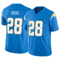 Kdoa LA.Chargers #28 Kimani Vidal Player Blue Limited Vapor F.U.S.E. Home Game Stitched Jerseys