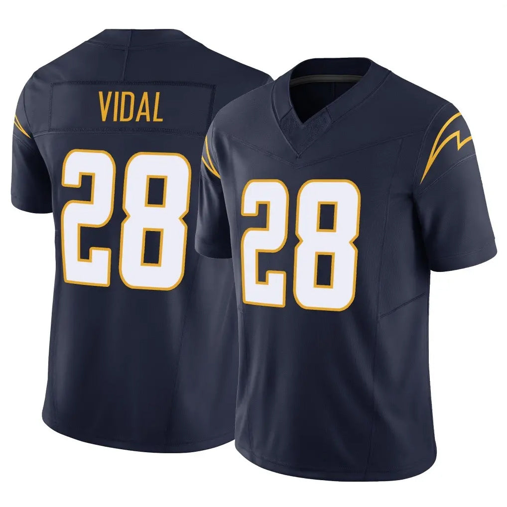 Kdoa LA.Chargers #28 Kimani Vidal Player Navy Limited Vapor F.U.S.E. Home Game Stitched Jerseys