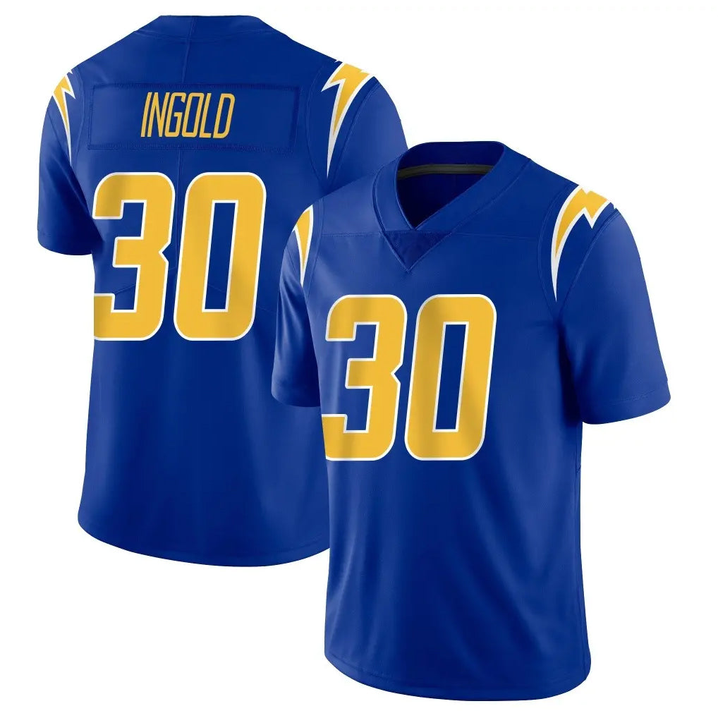 Kdoa LA.Chargers #30 Alec Ingold Player Royal Limited Vapor Home Game Stitched Jerseys