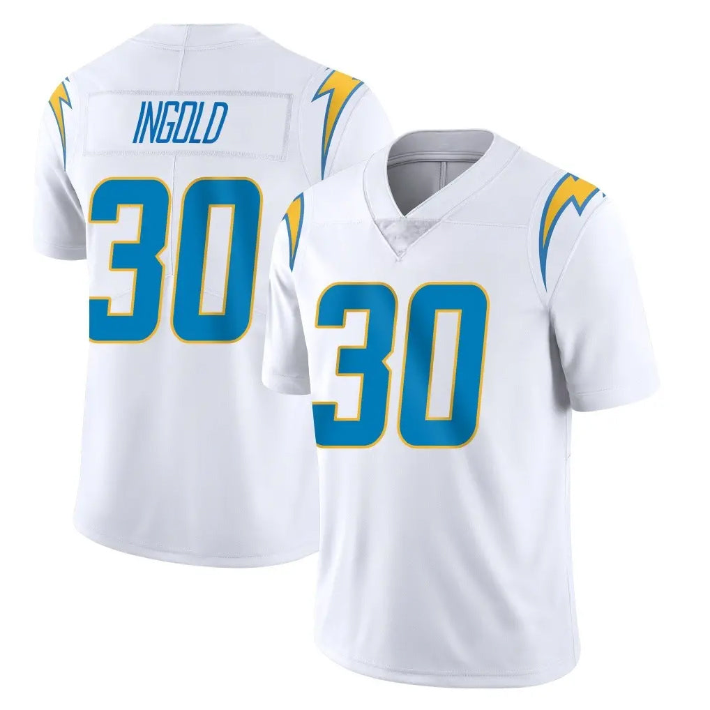 Kdoa LA.Chargers #30 Alec Ingold Player White Limited Vapor Untouchable Home Game Stitched Jerseys