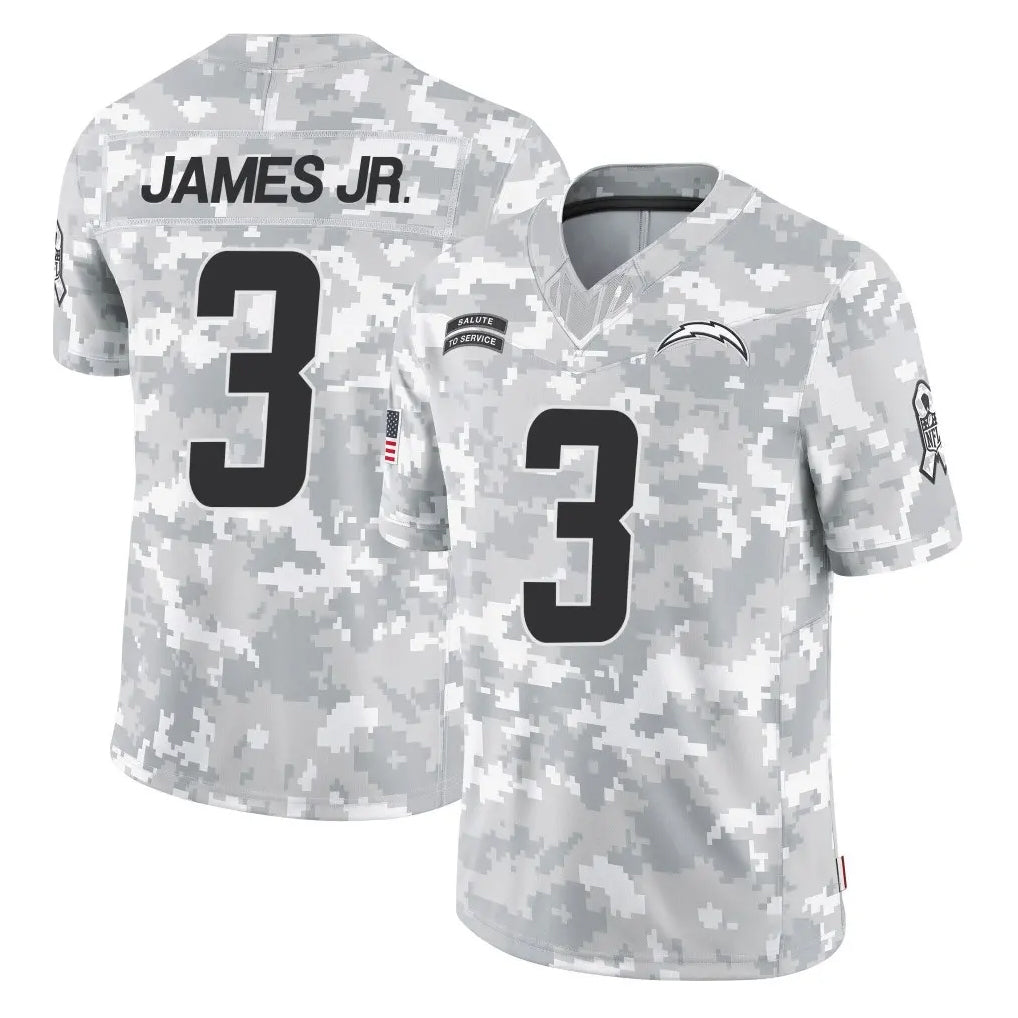 Kdoa LA.Chargers #3 Derwin James Jr. Player Arctic Camo Salute To Service Limited Game Stitched Jerseys