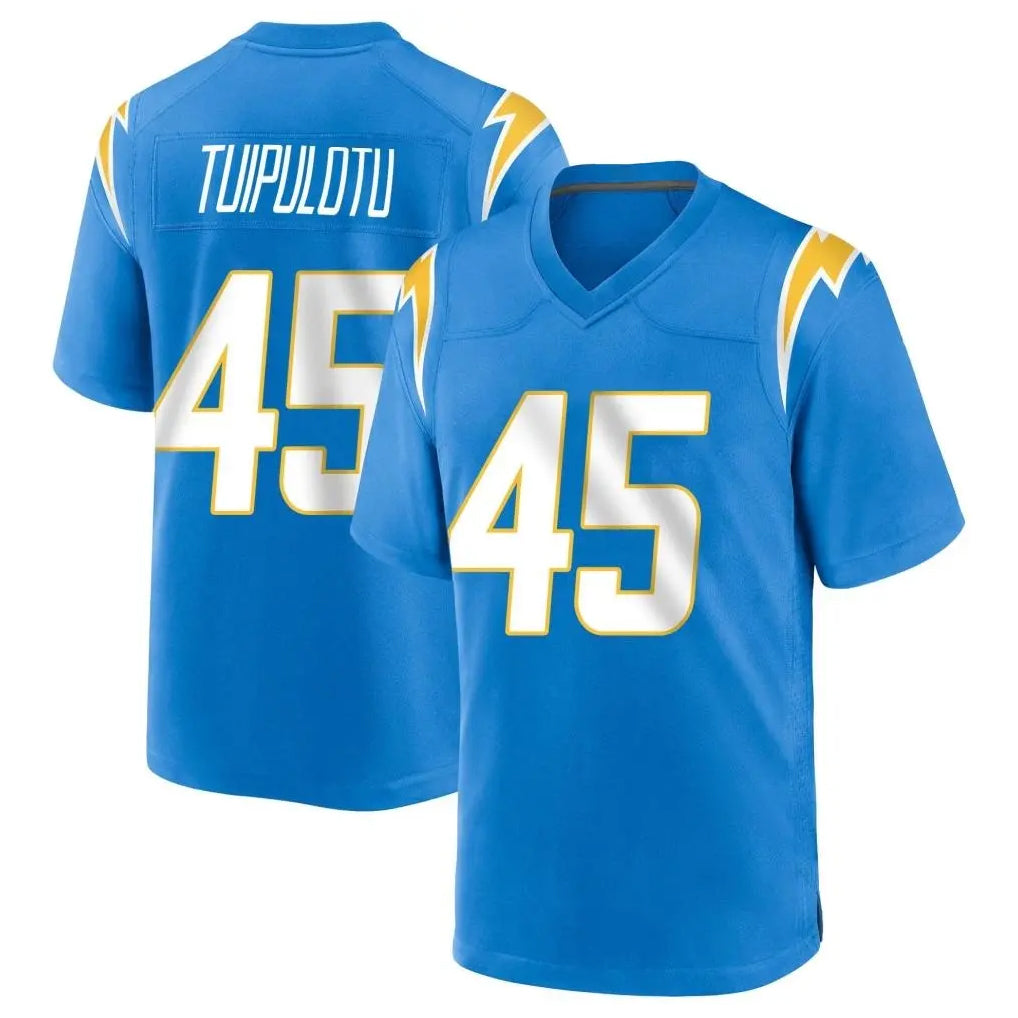 Kdoa LA.Chargers #45 Tuli Tuipulotu Player Blue Home Game Stitched Jerseys