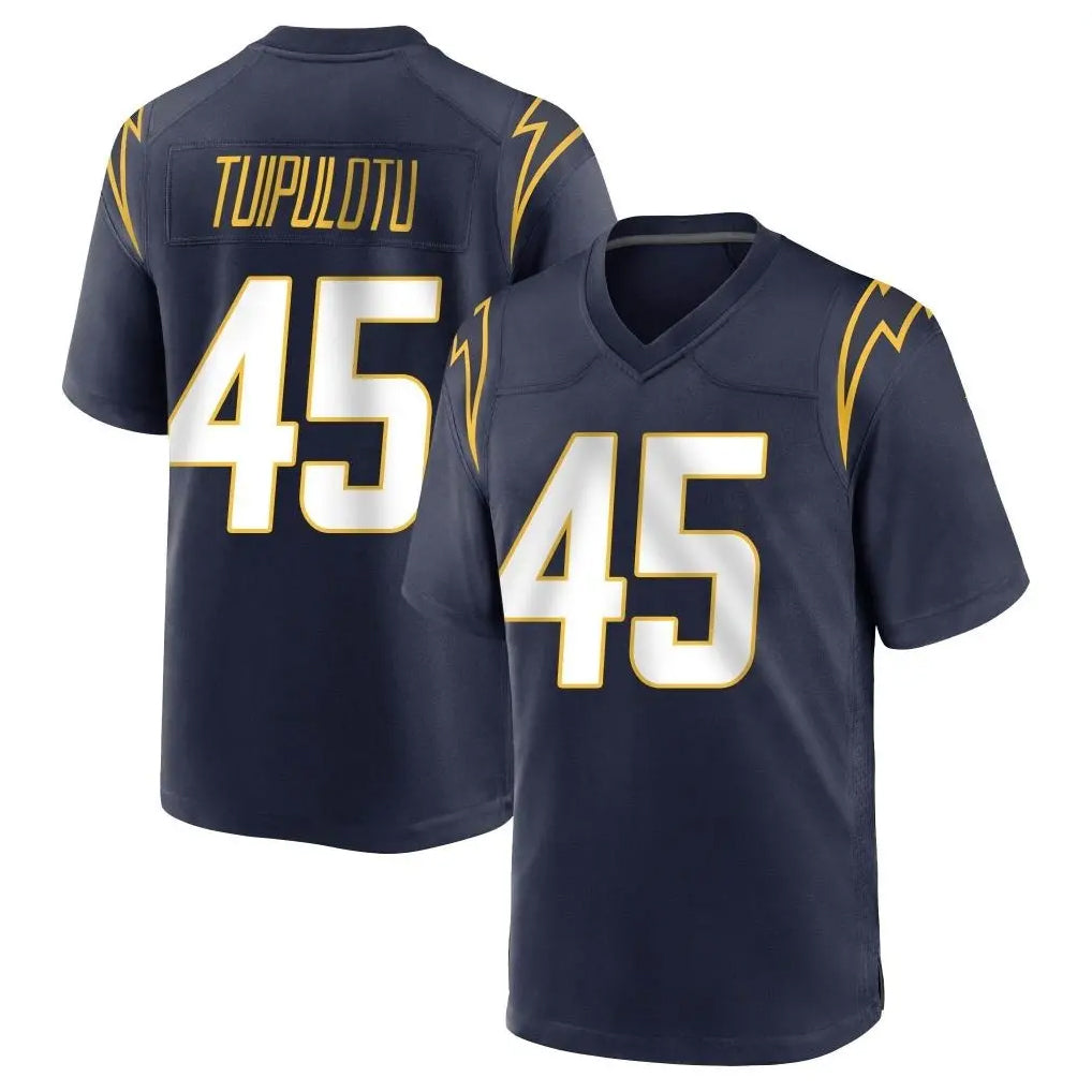 Kdoa LA.Chargers #45 Tuli Tuipulotu Player Navy Home Game Stitched Jerseys