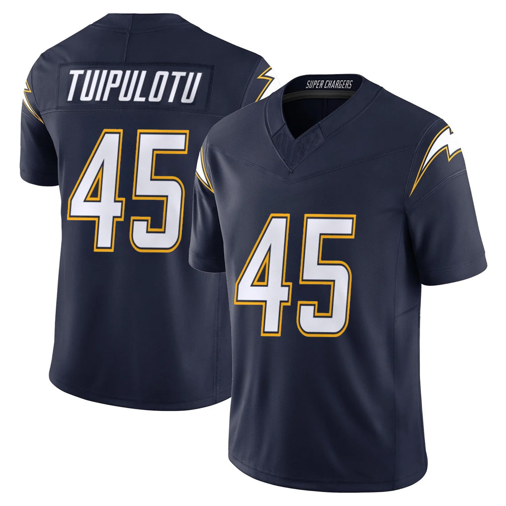 Kdoa LA.Chargers #45 Tuli Tuipulotu Player Navy Vapor F.U.S.E. Limited Home Game Stitched Jerseys