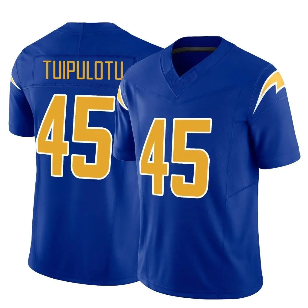 Kdoa LA.Chargers #45 Tuli Tuipulotu Player Royal Limited Vapor F.U.S.E. Home Game Stitched Jerseys
