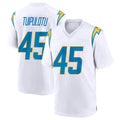 Kdoa LA.Chargers #45 Tuli Tuipulotu Player White Home Game Stitched Jerseys