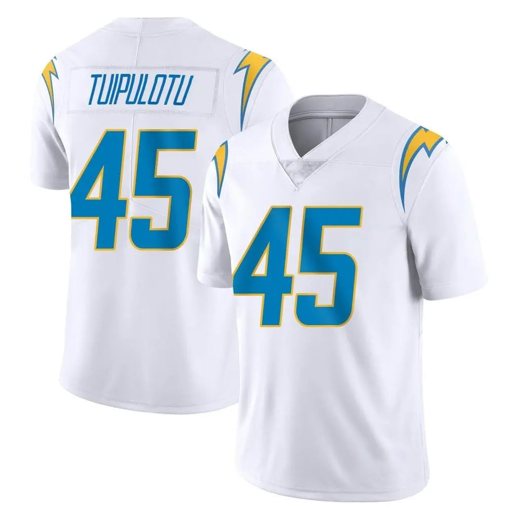 Kdoa LA.Chargers #45 Tuli Tuipulotu Player White Limited Vapor Untouchable Home Game Stitched Jerseys