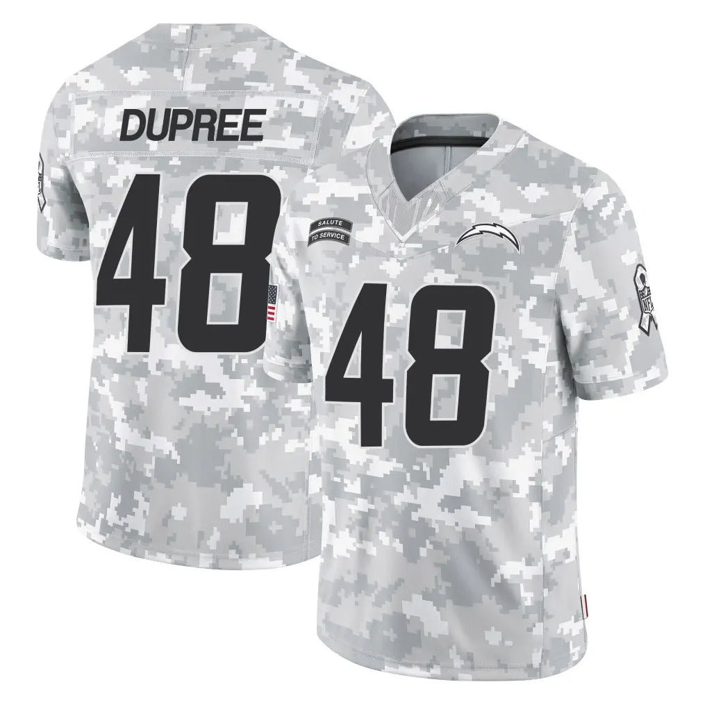 Kdoa LA.Chargers #48 Bud Dupree Player Arctic Camo Salute To Service Limited Game Stitched Jerseys