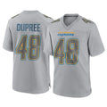 Kdoa LA.Chargers #48 Bud Dupree Player Gray Atmosphere Fashion Home Game Stitched Jerseys