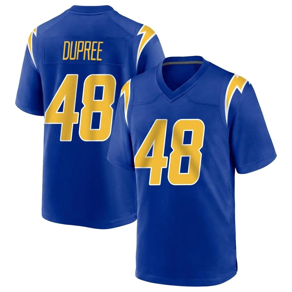 Kdoa LA.Chargers #48 Bud Dupree Player Royal Home Game Stitched Jerseys