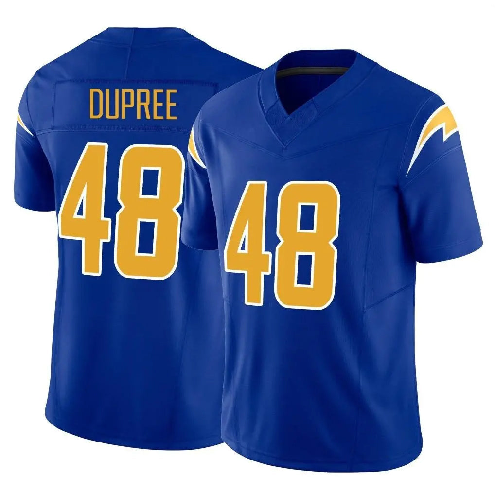 Kdoa LA.Chargers #48 Bud Dupree Player Royal Limited Vapor F.U.S.E. Home Game Stitched Jerseys