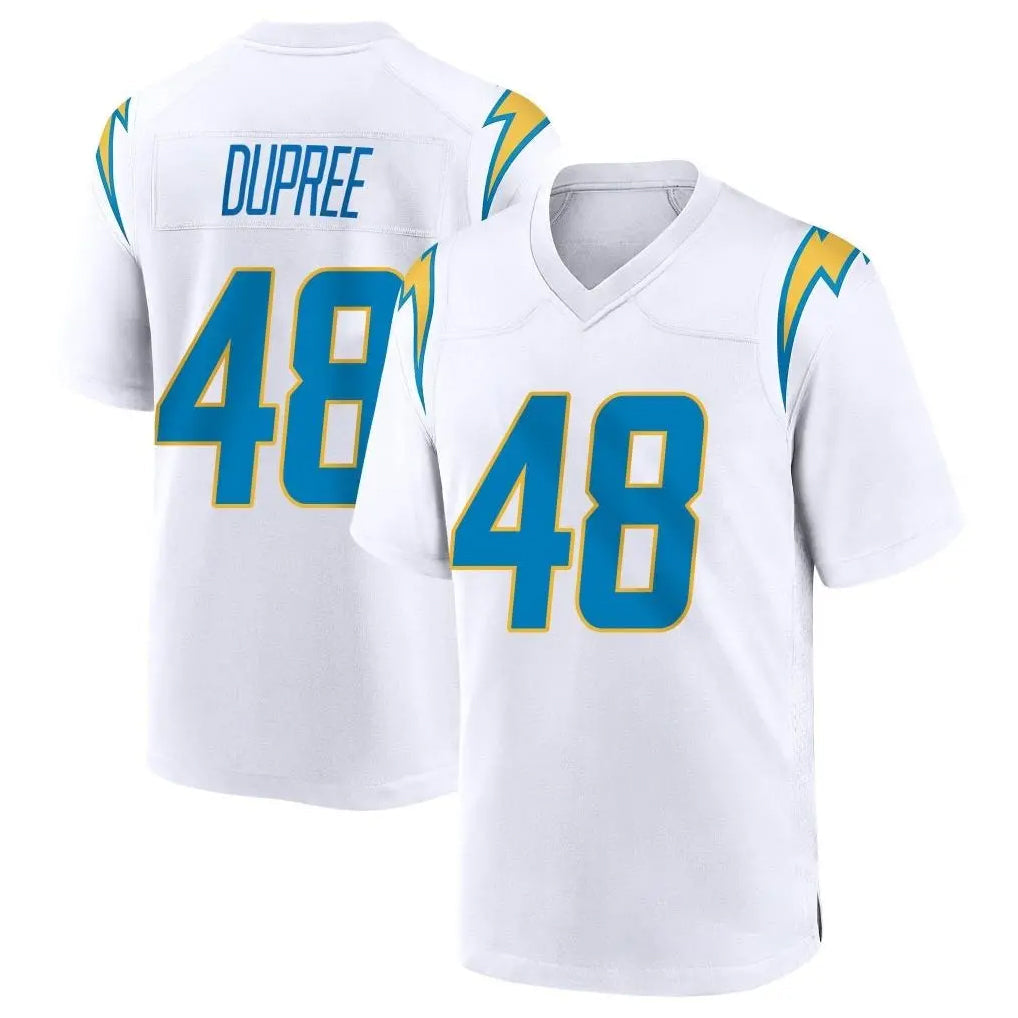 Kdoa LA.Chargers #48 Bud Dupree Player White Home Game Stitched Jerseys