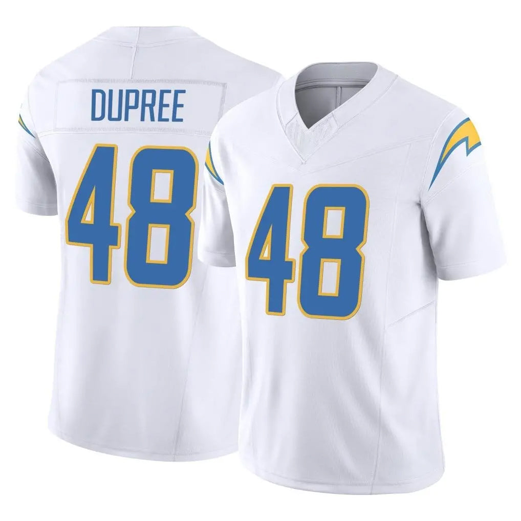 Kdoa LA.Chargers #48 Bud Dupree Player White Limited Vapor F.U.S.E. Home Game Stitched Jerseys
