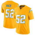 Kdoa LA.Chargers #52 Khalil Mack Player Gold Limited Vapor F.U.S.E. Home Game Stitched Jerseys