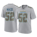 Kdoa LA.Chargers #52 Khalil Mack Player Gray Atmosphere Fashion Home Game Stitched Jerseys