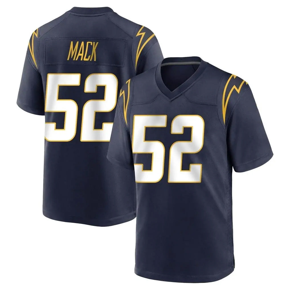 Kdoa LA.Chargers #52 Khalil Mack Player Navy Home Game Stitched Jerseys