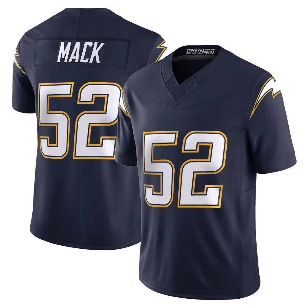 Kdoa LA.Chargers #52 Khalil Mack Player Navy Vapor F.U.S.E. Limited Home Game Stitched Jerseys