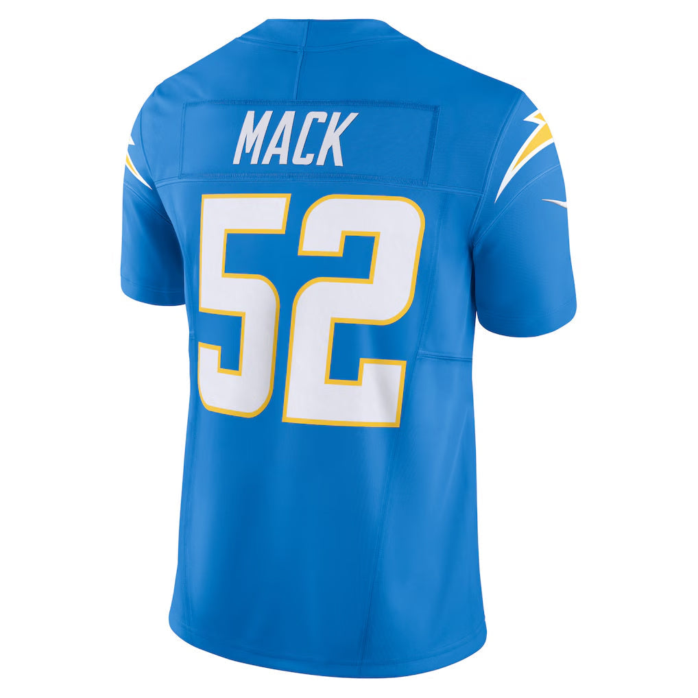 Kdoa LA.Chargers #52 Khalil Mack Player Powder Blue Vapor F.U.S.E. Limited Stitched Jerseys