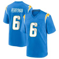 Kdoa LA.Chargers #6 Denzel Perryman Player Blue Home Game Stitched Jerseys