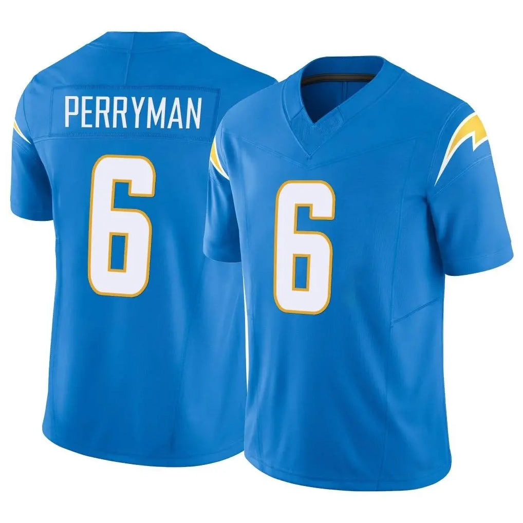 Kdoa LA.Chargers #6 Denzel Perryman Player Blue Limited Vapor F.U.S.E. Home Game Stitched Jerseys