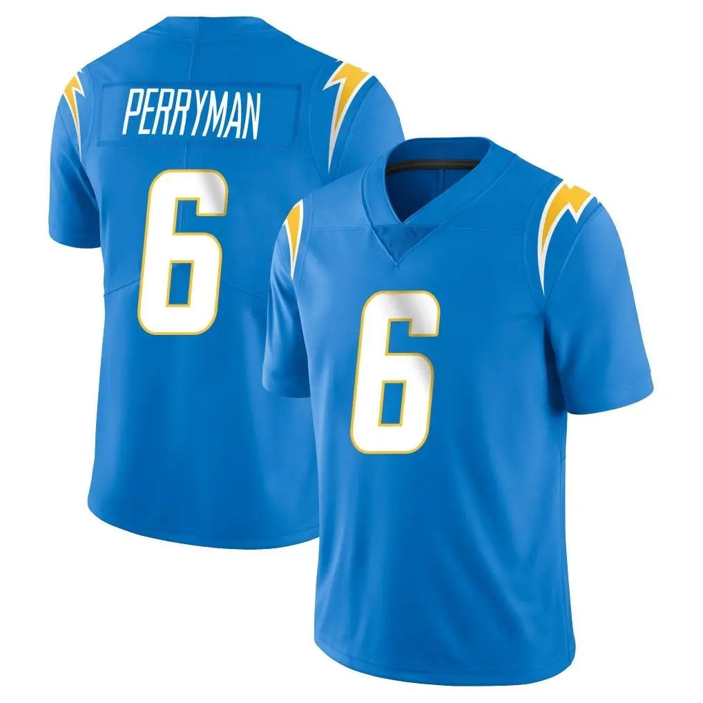 Kdoa LA.Chargers #6 Denzel Perryman Player Blue Limited Vapor Untouchable Home Game Stitched Jerseys