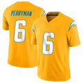 Kdoa LA.Chargers #6 Denzel Perryman Player Gold Limited Vapor F.U.S.E. Home Game Stitched Jerseys