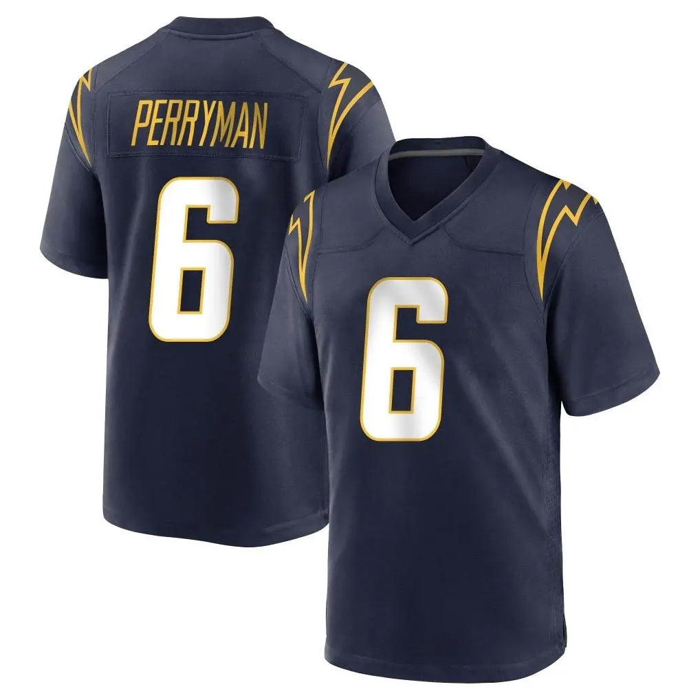 Kdoa LA.Chargers #6 Denzel Perryman Player Navy Home Game Stitched Jerseys